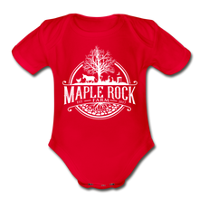 Load image into Gallery viewer, Baby Maple Rock Farm Logo - Short Sleeve Bodysuit
