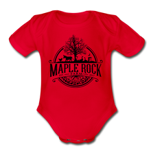 Load image into Gallery viewer, Baby Maple Rock Farm Logo - Short Sleeve Bodysuit
