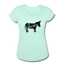 Load image into Gallery viewer, Women&#39;s Tri-Blend V-Neck T-Shirt - mint
