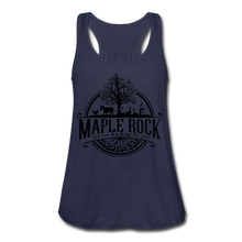 Load image into Gallery viewer, Women&#39;s Maple Rock Farm Racerback - navy
