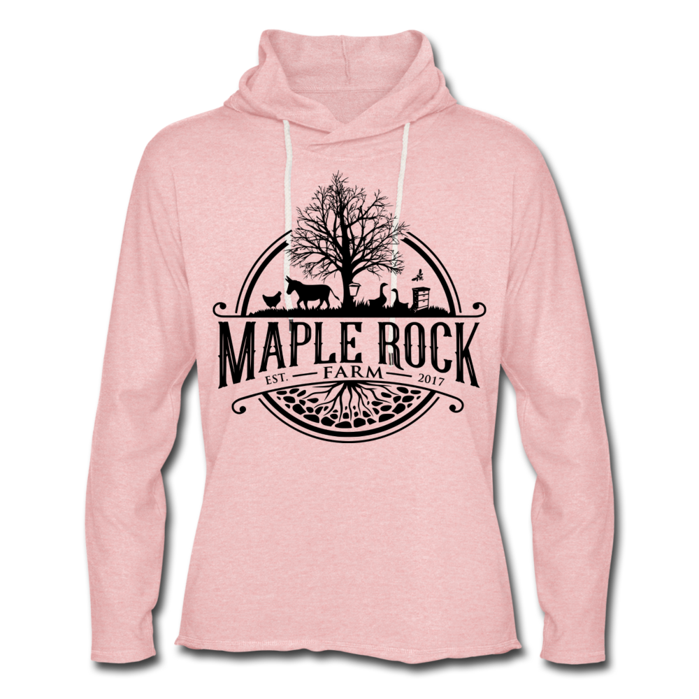 Unisex Maple Rock Farm Hoodie - cream heather pink