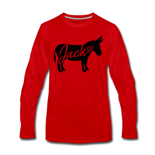 Men's 'Jack' Long Sleeve T-Shirt - red