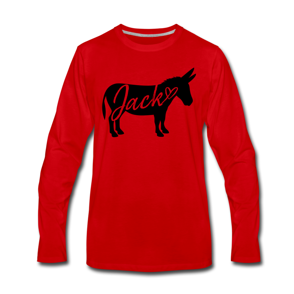 Men's 'Jack' Long Sleeve T-Shirt - red