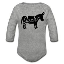 Load image into Gallery viewer, Baby &#39;Jack&#39; Long Sleeve Bodysuit - heather gray
