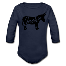 Load image into Gallery viewer, Baby &#39;Jack&#39; Long Sleeve Bodysuit - dark navy
