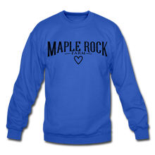 Load image into Gallery viewer, Crewneck Maple Rock Farm Sweatshirt - royal blue
