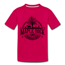 Load image into Gallery viewer, Toddler Maple Rock Farm Logo T-Shirt - dark pink
