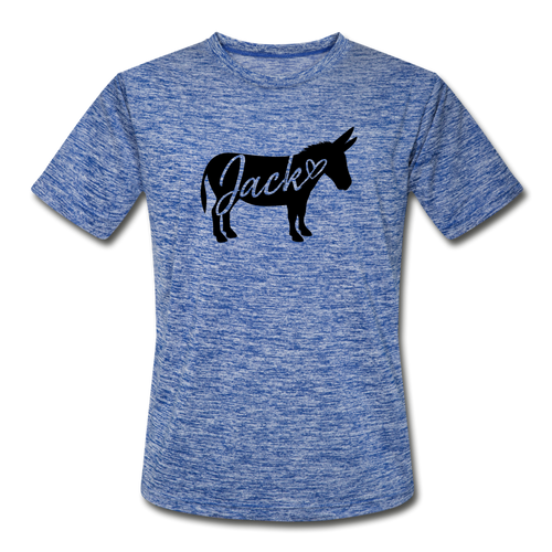 Men’s 'Jack' Moisture Wicking T-Shirt - heather blue