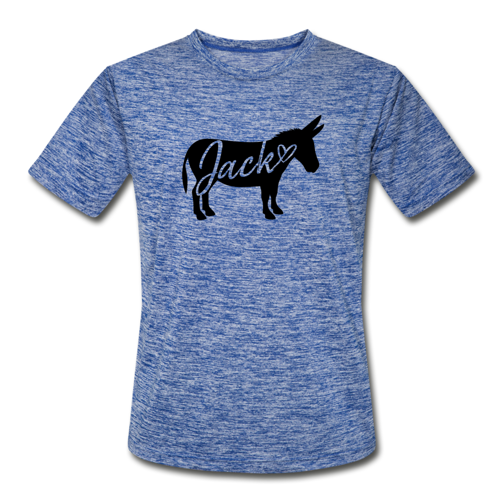 Men’s 'Jack' Moisture Wicking T-Shirt - heather blue