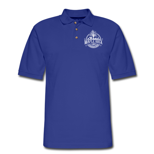 Men's Maple Rock Farm Polo Shirt - royal blue