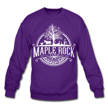 Load image into Gallery viewer, Crewneck Maple Rock Farm Logo Sweatshirt - purple
