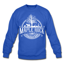 Load image into Gallery viewer, Crewneck Maple Rock Farm Logo Sweatshirt - royal blue
