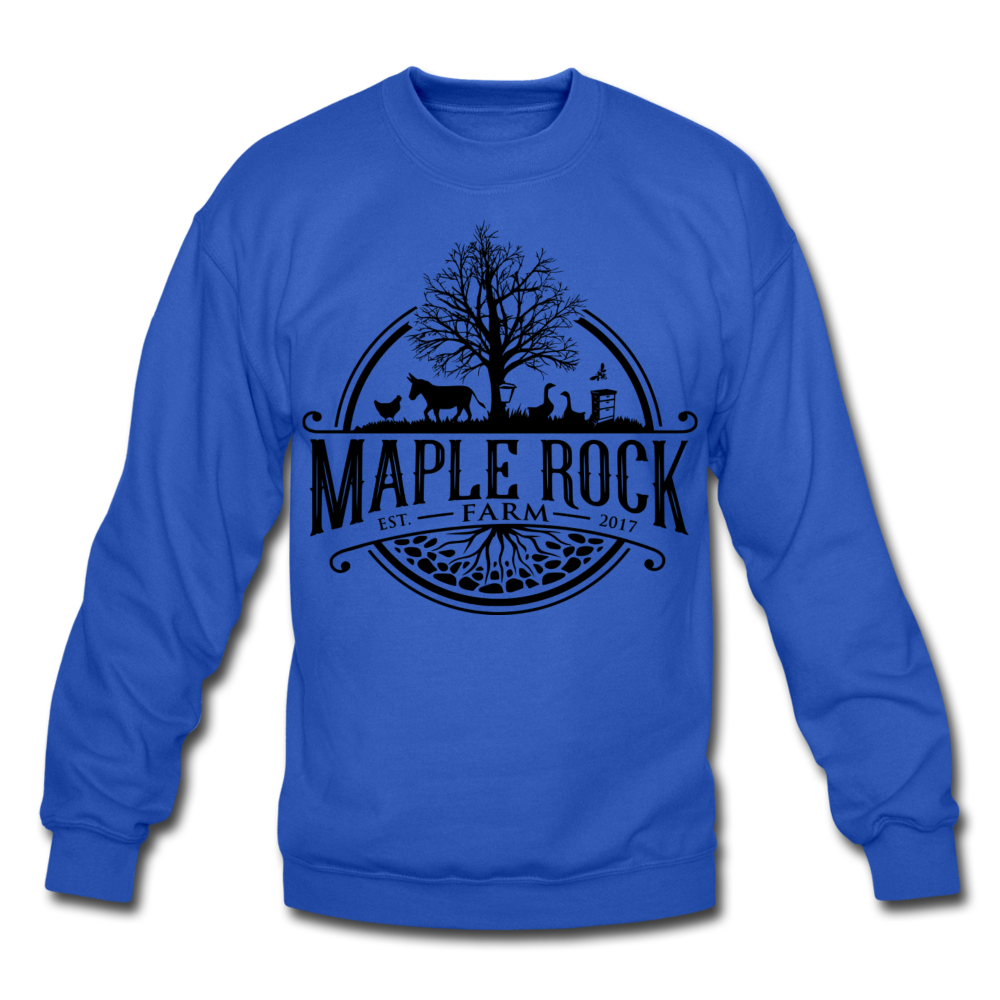 Crewneck Maple Rock Farm Logo Sweatshirt - royal blue