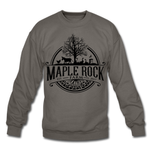 Load image into Gallery viewer, Crewneck Maple Rock Farm Logo Sweatshirt - asphalt gray
