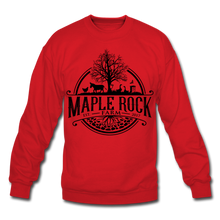 Load image into Gallery viewer, Crewneck Maple Rock Farm Logo Sweatshirt - red
