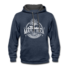 Load image into Gallery viewer, Maple Rock Farm Hoodie - indigo heather/asphalt
