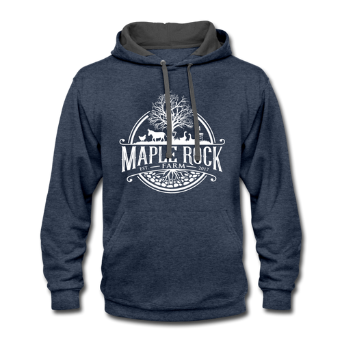 Maple Rock Farm Hoodie - indigo heather/asphalt