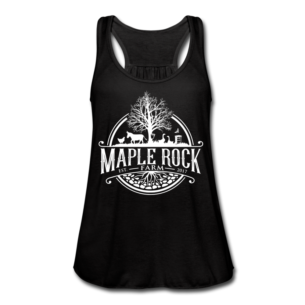 Women's Maple Rock Farm Racerback - black