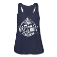 Load image into Gallery viewer, Women&#39;s Maple Rock Farm Racerback - navy
