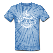 Load image into Gallery viewer, Unisex Maple Rock Farm Tie Dye T-Shirt - spider baby blue
