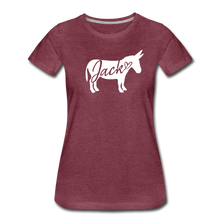 Load image into Gallery viewer, Women&#39;s &#39;Jack&#39; V-Neck T-Shirt - heather burgundy
