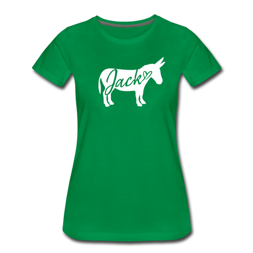 Women's 'Jack' V-Neck T-Shirt - kelly green