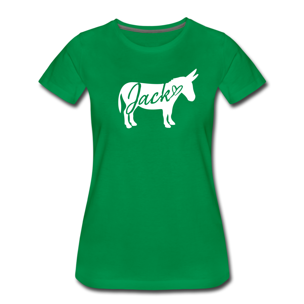 Women's 'Jack' V-Neck T-Shirt - kelly green