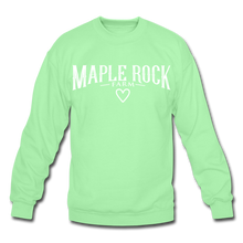 Load image into Gallery viewer, Crewneck Maple Rock Farm &lt;3 Sweatshirt - lime
