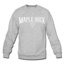 Load image into Gallery viewer, Crewneck Maple Rock Farm &lt;3 Sweatshirt - heather gray
