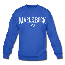 Load image into Gallery viewer, Crewneck Maple Rock Farm &lt;3 Sweatshirt - royal blue
