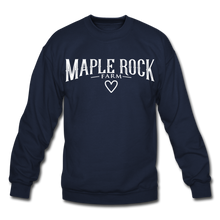 Load image into Gallery viewer, Crewneck Maple Rock Farm &lt;3 Sweatshirt - navy
