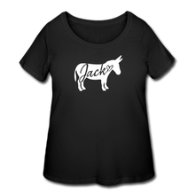 Load image into Gallery viewer, Women’s Curvy &#39;Jack&#39; T-Shirt - black
