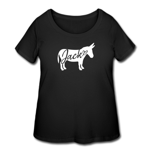 Women’s Curvy 'Jack' T-Shirt - black