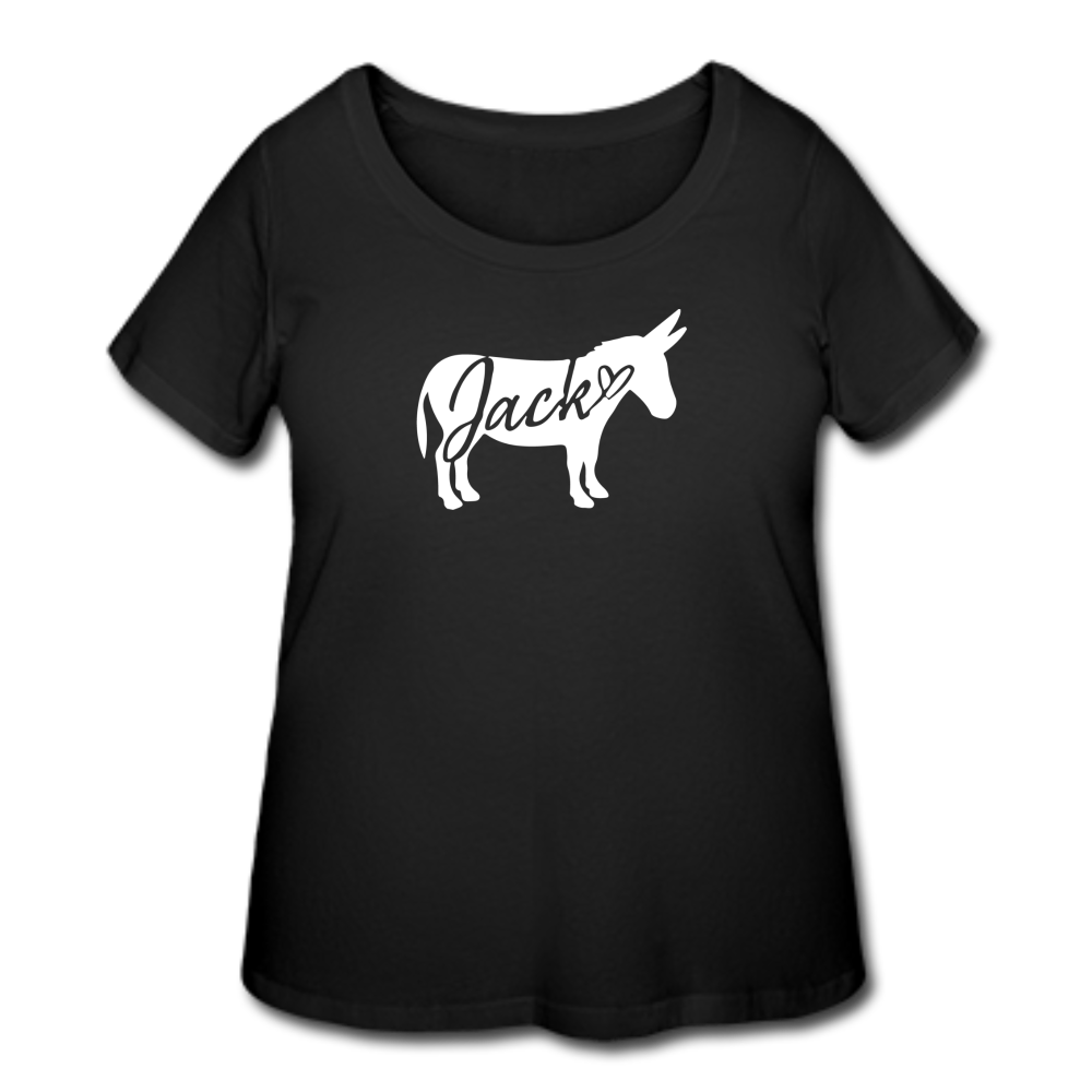 Women’s Curvy 'Jack' T-Shirt - black