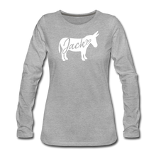 Load image into Gallery viewer, Women&#39;s &#39;Jack&#39; Long Sleeve T-Shirt - heather gray
