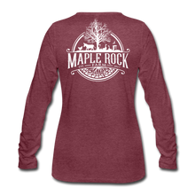 Load image into Gallery viewer, Women&#39;s &#39;Jack&#39; Long Sleeve T-Shirt - heather burgundy
