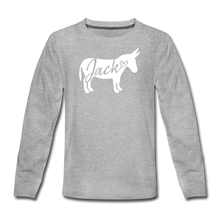 Load image into Gallery viewer, Kid&#39;s &#39;Jack&#39; Long Sleeve T-Shirt - heather gray
