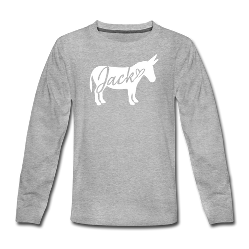 Kid's 'Jack' Long Sleeve T-Shirt - heather gray