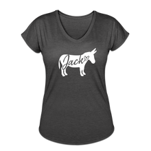 Load image into Gallery viewer, Women&#39;s &#39;Jack&#39; V-Neck T-Shirt - deep heather
