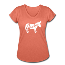 Load image into Gallery viewer, Women&#39;s &#39;Jack&#39; V-Neck T-Shirt - heather bronze
