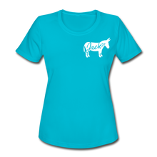 Load image into Gallery viewer, Women&#39;s &#39;Jack&#39; Moisture Wicking T-Shirt - turquoise
