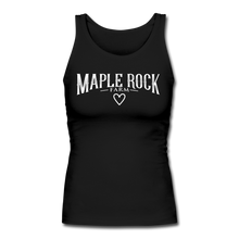 Load image into Gallery viewer, Women&#39;s  Maple Rock Farm &lt;3 Fitted Tank - black
