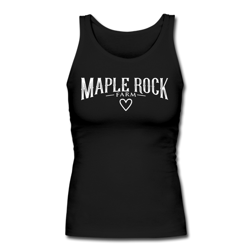 Women's  Maple Rock Farm <3 Fitted Tank - black