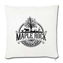 Load image into Gallery viewer, Maple Rock Farm Throw Pillow Cover 18” x 18” - natural white
