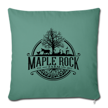 Load image into Gallery viewer, Maple Rock Farm Throw Pillow Cover 18” x 18” - cypress green
