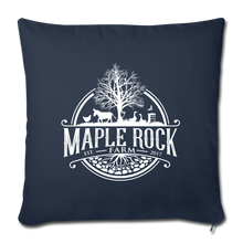 Load image into Gallery viewer, Maple Rock Farm Throw Pillow Cover 18” x 18” - navy
