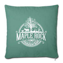 Load image into Gallery viewer, Maple Rock Farm Throw Pillow Cover 18” x 18” - cypress green
