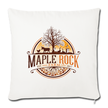 Load image into Gallery viewer, Maple Rock  Farm Throw Pillow Cover 18” x 18” - natural white
