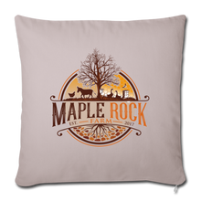 Load image into Gallery viewer, Maple Rock  Farm Throw Pillow Cover 18” x 18” - light taupe
