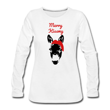 Load image into Gallery viewer, Women&#39;s Kiss my Long Sleeve - white
